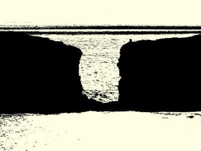 Black and White Seascape