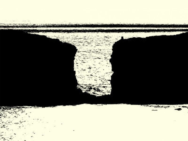 Black and White Seascape