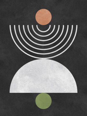 Circles on black background 8