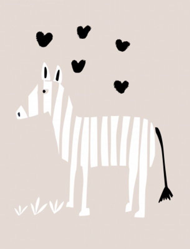 Cool zebra neutral colors