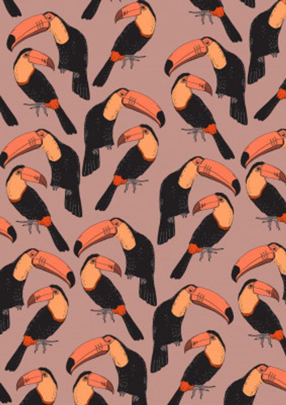 Toucan vintage Pattern