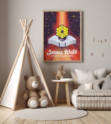 James Webb Space Telescope Vintage Space Art
