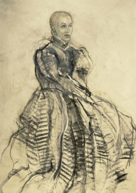 Elegant Sketch Portrait of a Woman
