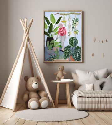 My home jungle in blue