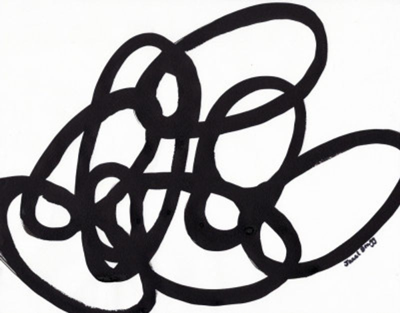 Ovals With Sumi Ink I