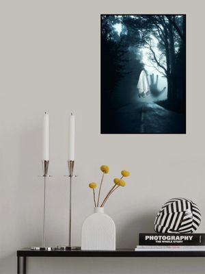 Ghost Halloween In The Dark Road