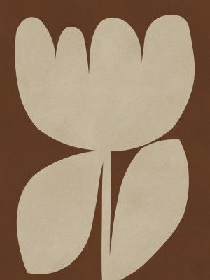 Beige Blossom Shapes