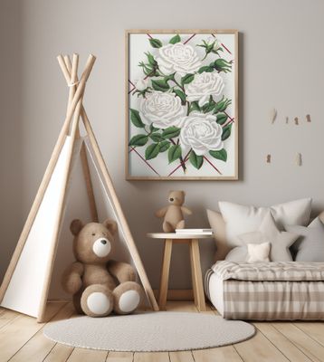 White Rose, Baltimore Belle Lithograph