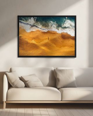 Beachscape Featuring Golden Sand