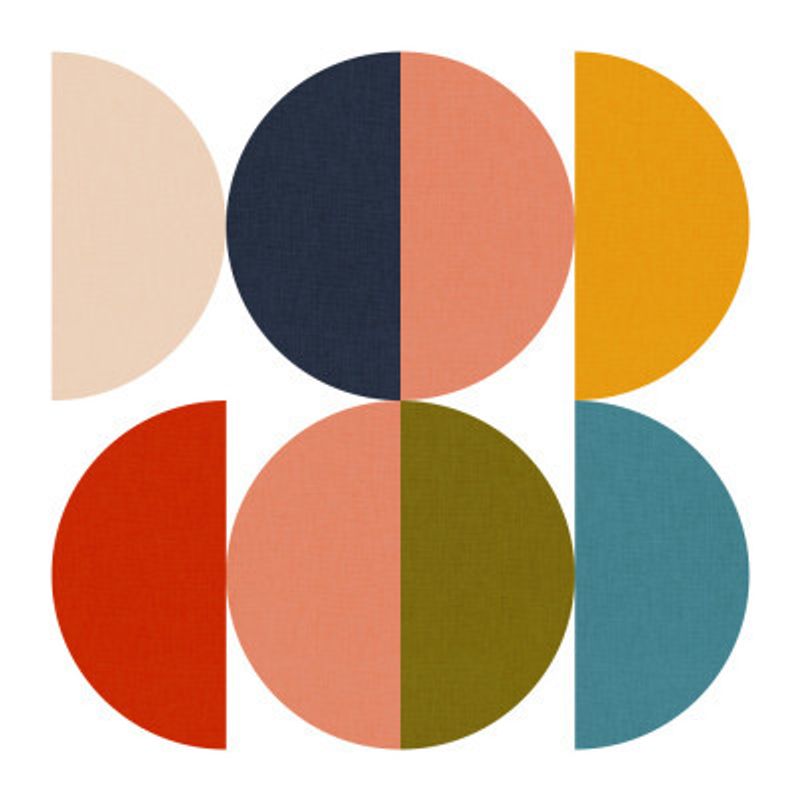 Mid Century Geometric Color Play 1