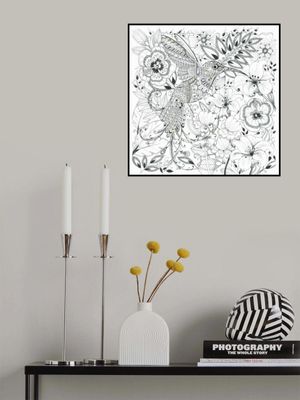 Hummingbird and Flowers