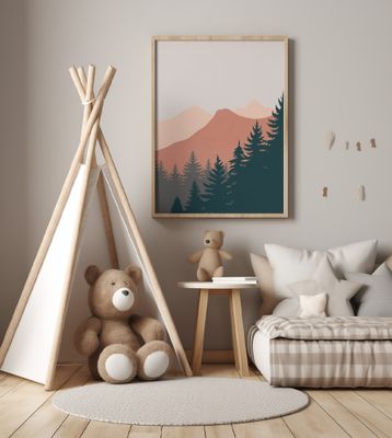 Pine Trees In The Mountains