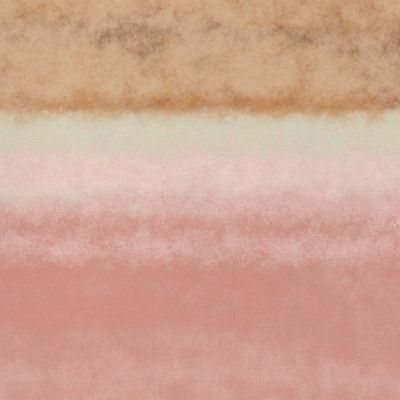 Abstract watercolor landscape in pastel colors no. 1. Pink, white, ochre.