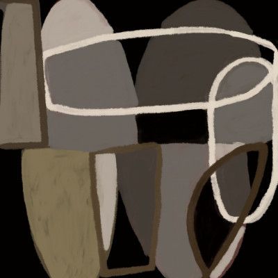 Abstract black and white