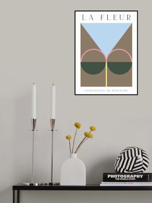 La Fleur Geometric Flowers Poster Set 2