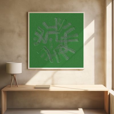 Green Circuitry Burst