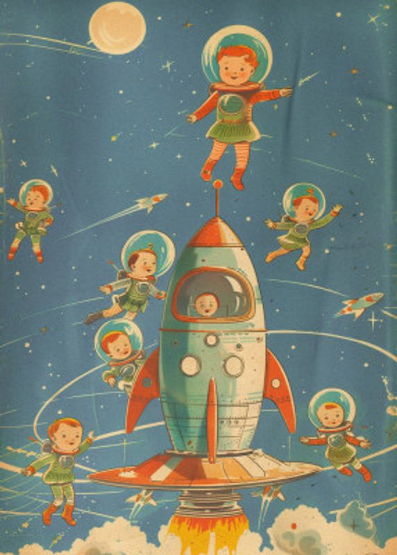 Vintage Newspaper Space 001