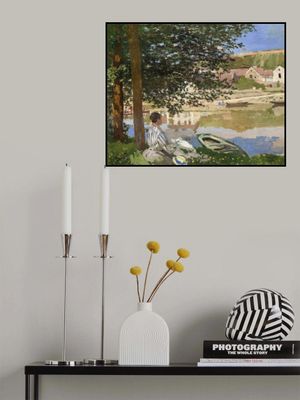 On the Bank of the Seine, Bennecourt (1868) By Claude Monet