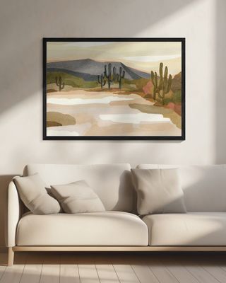 Rocky hill and Cactus