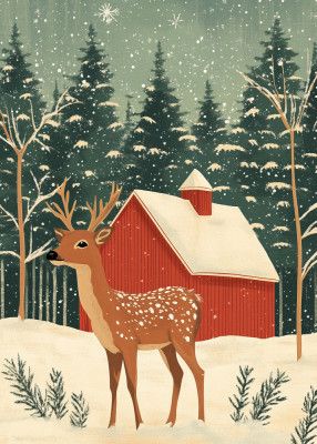 Deer Winter Holiday