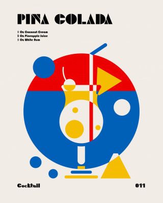 Pina Colada Bauhaus Cocktail