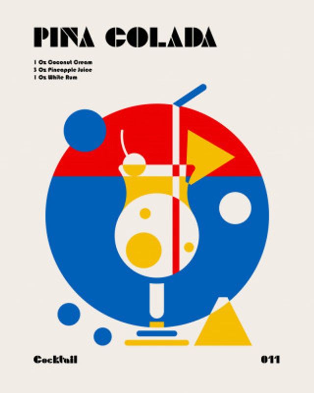 Pina Colada Bauhaus Cocktail