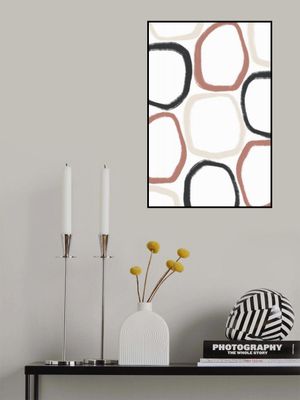 Circles in Black Beige and Rust