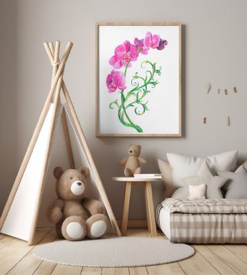 Pink and mauve Orchid