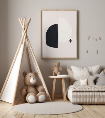 Black And White Geometric Shapes