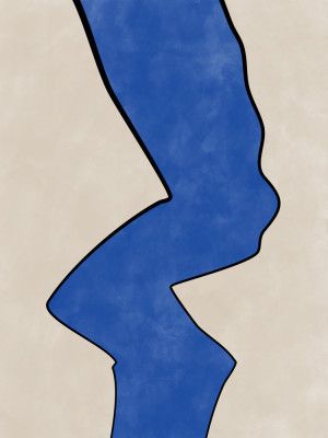 Bold Blue Contour