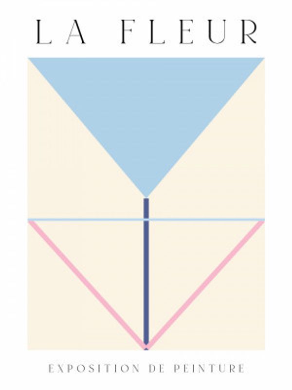 La Fleur Geometric Flowers Poster Set 3