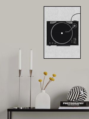 Black And White Turntable