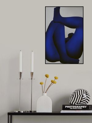 Human Blue Figure Nude Abstract