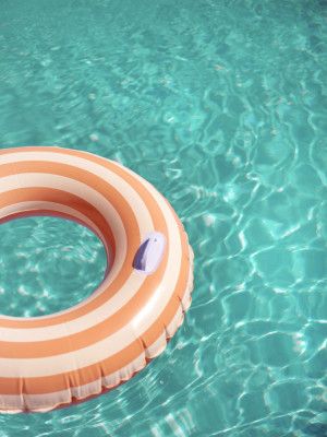 Peach Fuzz Swimming Pool Fun