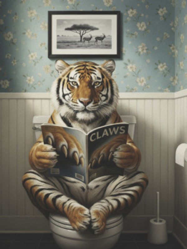 Tiger In the Bathroom