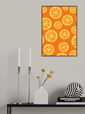 Seamless Pattern Of Orange Slices