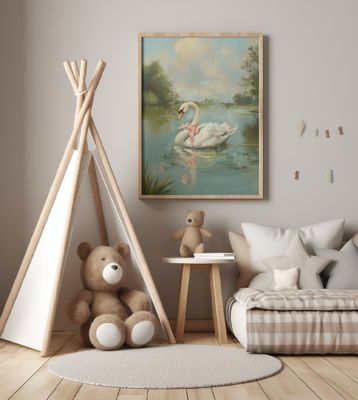 Vintage Swan Coquette