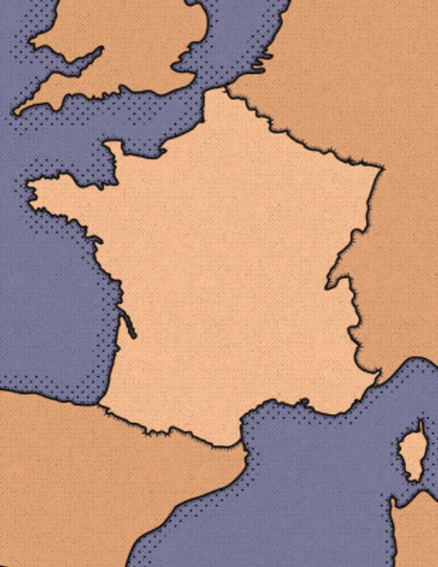 Vintage France Map