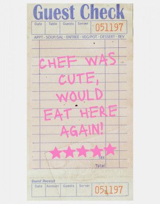 Chef Was Cute   Pink