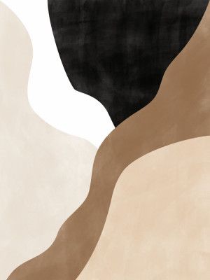 Abstract Beige and Brown Art