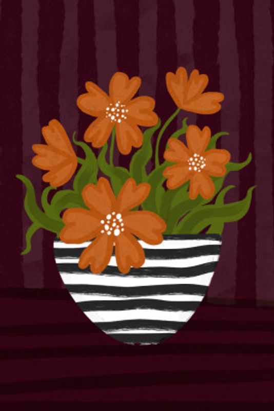 Striped Vase