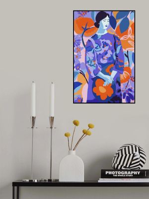 Woman In Flower Garden