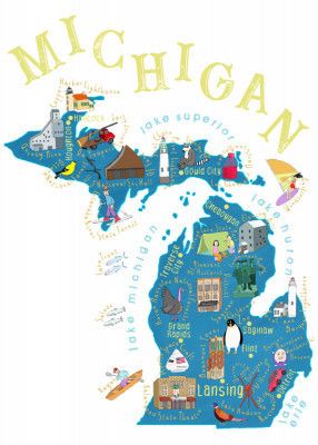 Michigan Travel Map