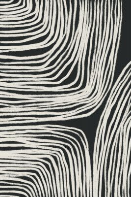 Monochrome Organic Wavy Lines