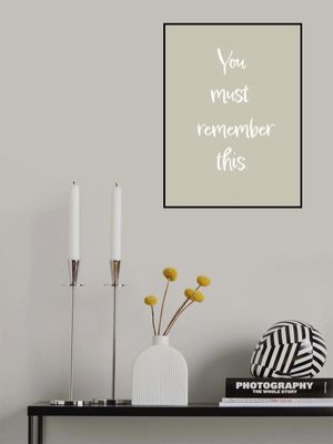 You must remember this