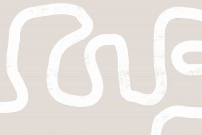 Fluid White Lines On A Beige Background