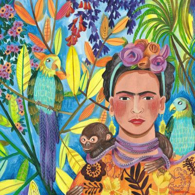 Frida and her parrots