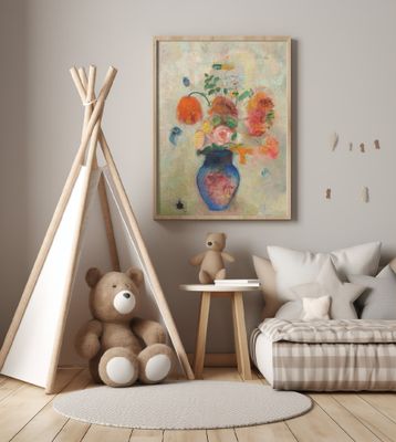 Large Vase With Flowers