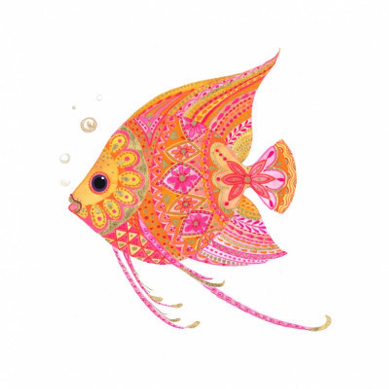 Patterned Angel Fish