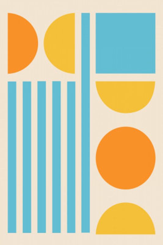 Bright Minimal Shapes Series #3